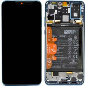 LCD Дисплей за Huawei P30 Lite New Edition(2020)  Marie-L21BX  02352PJP Тъч скрийн Рамка Батерия  Син  Оригинал Service pack